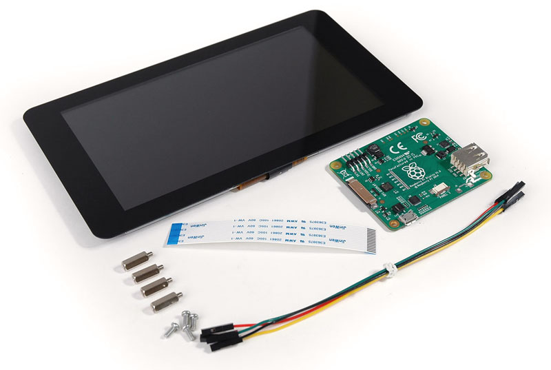 The official Raspberry Pi 7 inch touchscreen display