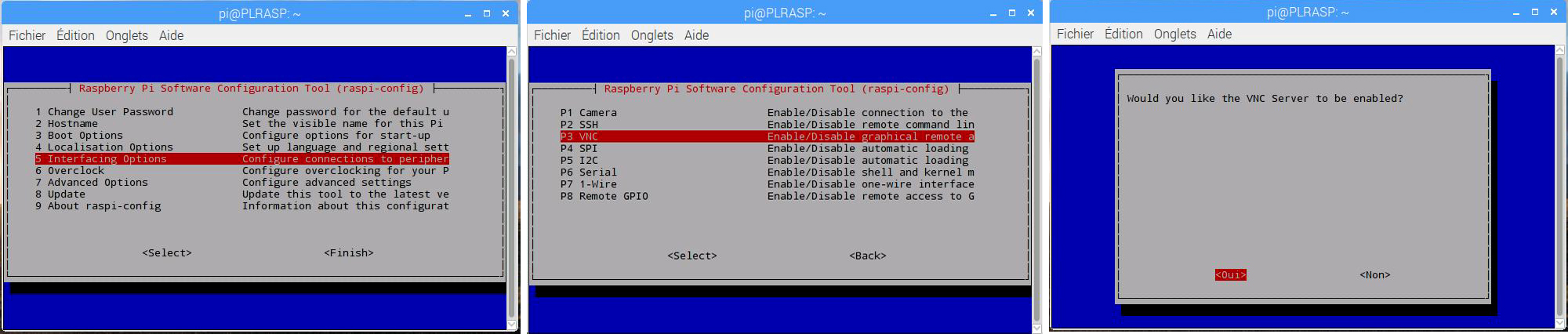 Activation de VNC sur la Raspberry Pi 3