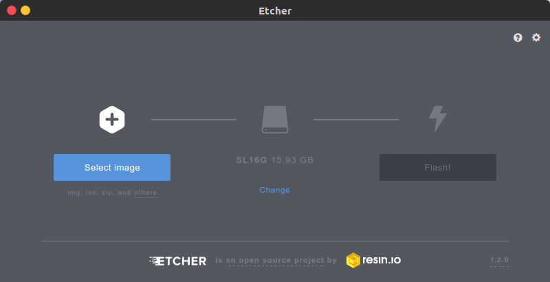 e interface de béquer