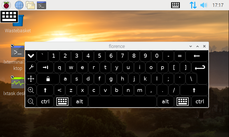 Virtual keyboard under raspbian