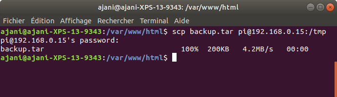 Передача файла в SCP.