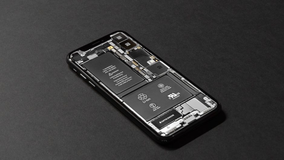 Lithium ion battery in a phone.