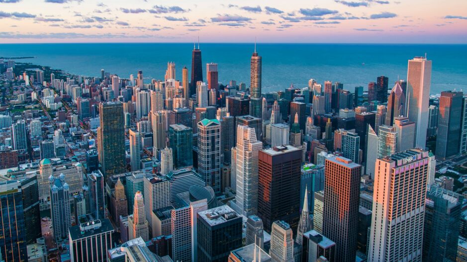 Photo des grattes-ciel de Chicago.